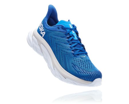 Hoka One One Clifton Edge Moški Road Tekaški Čevlji Modra / Bela SI-675092C